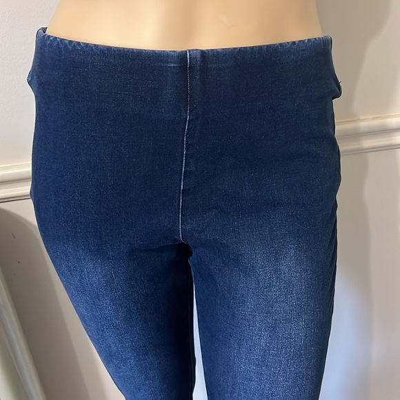 SOFT SURROUNDINGS Size Large Pull on High Rise Elastic Waist Jeans - Picture 6 of 8